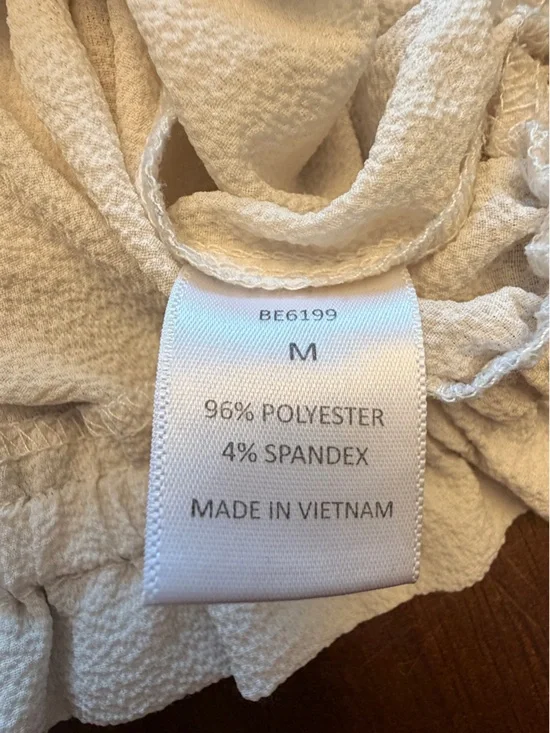 Papermoon Cream Off-Shoulder Tie-Hem Blouse - Picture 4 of 6